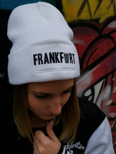 Frankfurt Beanie Mütze Weiß